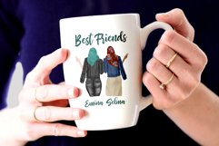 Muslim women clipart, Muslim Girls, Hijab clipart, Besties Product Image 6