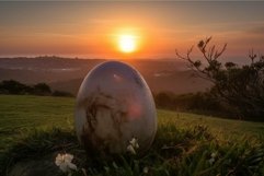 Mystical orb at sunset on a hilltop Product Image 1