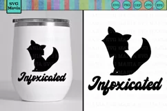 Funny Infoxicated Wine Glass SVG File, Funny Wine Saying SVG Product Image 1