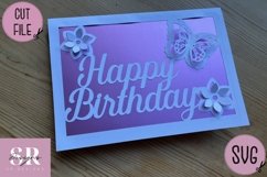 3d birthday card| Paper cutting | butterfly birthday card Product Image 4