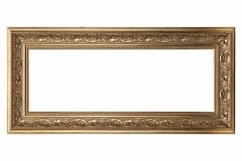 BUNDLE Golden mockup canvas frames isolated on white Product Image 9