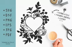Floral No.8 Design - Cut File SVG EPS DXF PNG PDF JPG Product Image 2