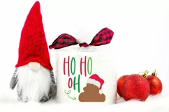 Christmas Toilet Paper Gag Gift SVG - Ho Ho Oh Crap Product Image 1