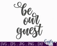 Be Our Guest Vertical Farmhouse Home Sign Svg Product Image 2