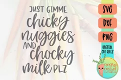Funny Shirt SVG, Chicky Nuggies and Chocky Milk SVG Product Image 1