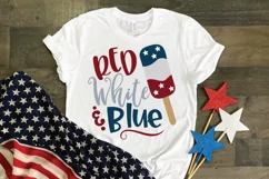 Red White & Blue SVG Cut File - Patriotic SVG DXF EPS PNG Product Image 2