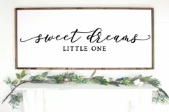Sweet Dreams Little One Nursery Farmhouse Home sign svg Product Image 1