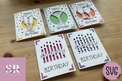 Birthday card insert bundle | Paper cutting | Cricut Joy svg Product Image 3