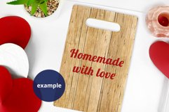 Valentine's Day Wood Cutting board mockup, PSD full wrap Product Image 4