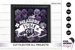 Measure Twice, Craft SVG, Craft Room SVG, Crafters Product Image 1