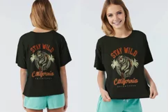 girls and women oversize shirt PSD Mockup back and front Product Image 7