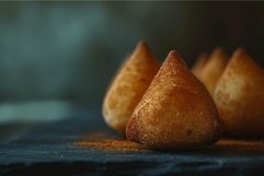 Golden caramel pears on moody background Product Image 1