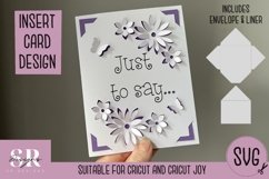 3D Just to say insert card | Paper cutting | Cricut Joy card Product Image 1