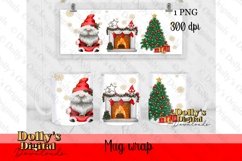 Gnome for Christmas Santa, Mug Wrap for sublimation Product Image 1