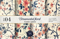 Ornamental Floral Pattern| Elegant Floral Texture Product Image 1
