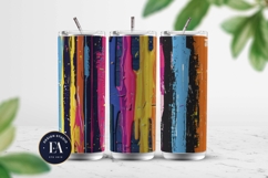 Neon Crayon Drip Texture | Bright Dripping Crayon Pattern Product Image 2