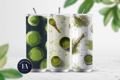 Matcha Green Tea Pattern, Matcha Aesthetic Digital Paper Product Image 2
