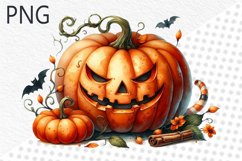 Halloween Pumpkins Sublimation - Clipart PNG Design Product Image 1