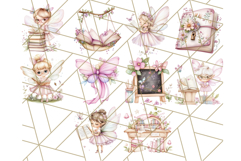 Bookish Fairy PNG Clipart, Whimsical Reading Elements Png Product Image 5