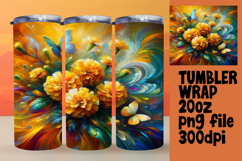 CHARMING 20oz Tumbler Template , Flowers Product Image 1
