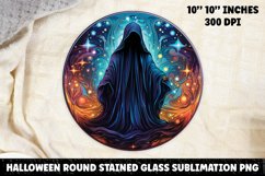 Halloween Stained Glass Sublimation PNG | Ghost | Skull Product Image 1