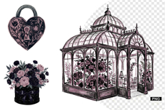 Goth Wedding Night Clipart Product Image 1