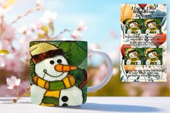 Holiday 3D Stained Glass Snowman Wrap Product Image 1