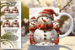 Holiday Gingerbread Mug Wrap 11oz/15oz Winter Art Product Image 1