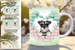 Dynamic 15oz Mug Wrap Png Artwork , Cute Dog Product Image 1