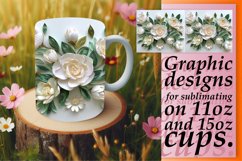 Blossoming Vibrant Whimsical Spring 3D Sublimation 11oz Product Image 1