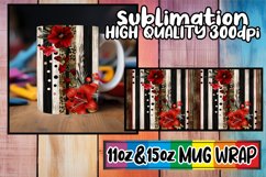 Bold 3D Leopard Flower Mug Wrap Designs Product Image 1