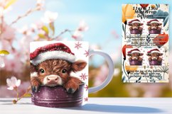 Bold 11oz Mug Wrap Png Design , Christmas Product Image 1