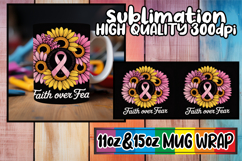Refreshing vibes 11oz 15oz sublimation wrap, Breast Cancer Product Image 1