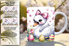 Chic 11oz Mug Wrap Png Artwork , Cute Easter Product Image 1