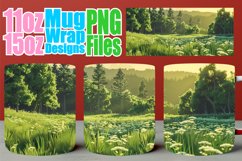 Springtime Scenic Landscape Mug Wrap - Sublimation Product Image 1