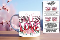 Elegant 15oz Mug Wrap Png Design , Valentines Product Image 1