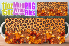 Refreshing vibes 11oz 15oz sublimation wrap, Leopard Prints Product Image 1