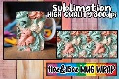 Whimsical Illusion Mug Wrap, 11oz 15oz Sublimation Product Image 1