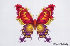Smoke Butterflies Clipart PNG Product Image 1