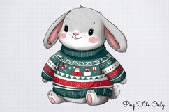 Woodland Christmas Watercolor Clipart PNG Product Image 1