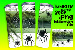 Sublimation Tumbler Template 20oz , Halloween Product Image 1