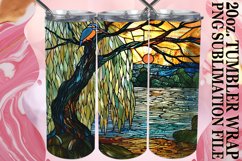 Exquisite 3D Stained Glass Tumbler Art Product Image 1