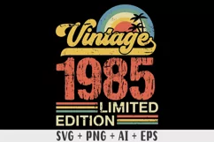 Vintage 1985 Limited edition SVG - 38th Birthday SVG T-shirt Product Image 1