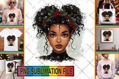 Unique Tote Bag Art Ideas, Xmas Girl Product Image 1
