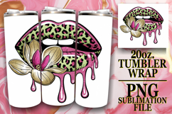 ENCHANTING GIFT 20oz TUMBLER WRAP, Dripping Lips Product Image 1