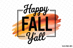 Happy Fall Y&#039;all Svg | Halloween Svg | Svg Cut Files Product Image 1