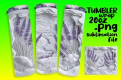 Floral Hole 3D Tumbler Wrap - Sublimation 20oz Design Product Image 1