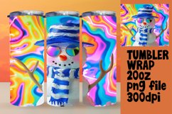 Sunny Snowman Bliss: 20oz Holiday Wraps Product Image 1