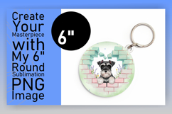 Creative Circle PNG Car Coaster Template , Cute Dog Product Image 1
