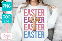 Easter sublimation PNG, Christian cross PNG design Product Image 4
